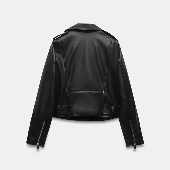 ZARA NWOT | Faux Leather Biker Jacket - Picture 2 of 8
